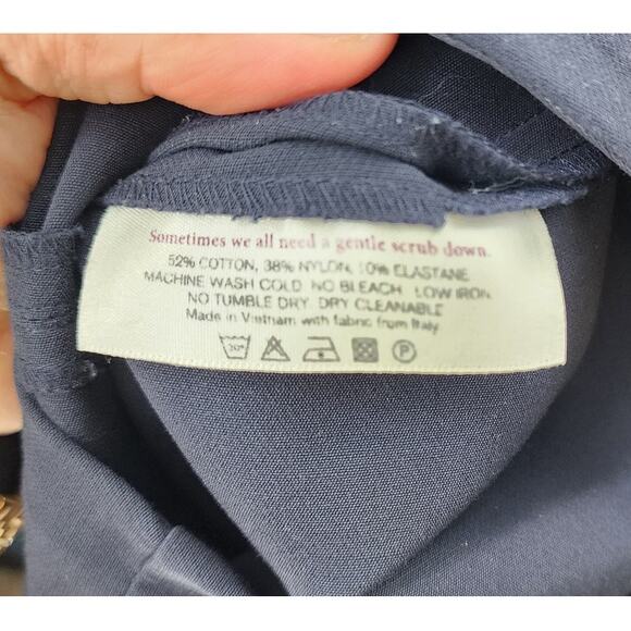 M.M.‎ LaFleur Foster Pants Dark Navy Size 4 Front Seam - Picture 14 of 14